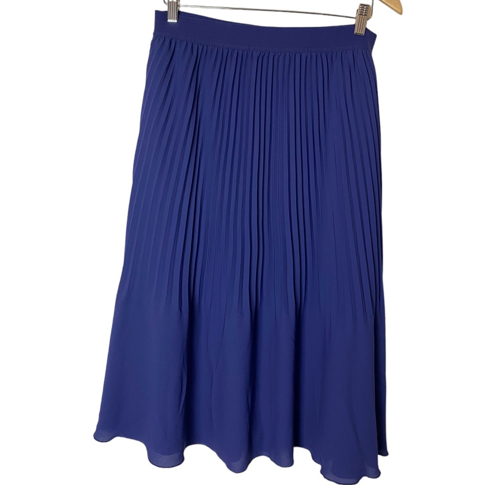 J. Crew Pleated Blue Skirt Size 12